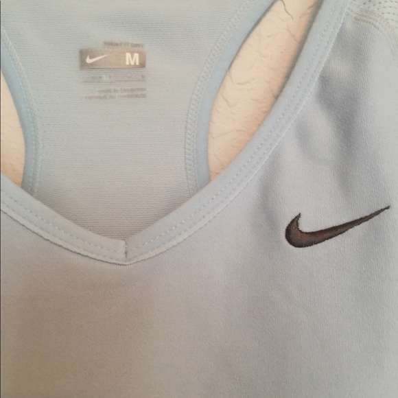 Nike Womens Sports Bra Medium Blue Lenght 20 - Picture 4 of 5